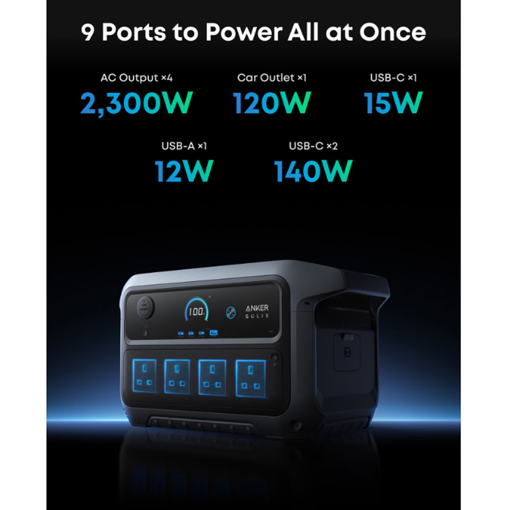 Anker SOLIX C2000 Gen 2 Portable Battery Power Station 2